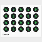Sticker Rond Étoiles CAPRICORN (Feuille)