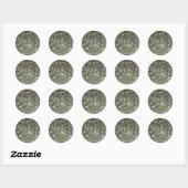 Sticker Rond Étoiles de gloire (Feuille)
