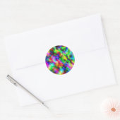 Sticker Rond Étoiles de Noël (Enveloppe)