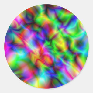 Sticker Rond Étoiles de Noël