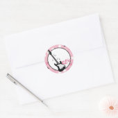 Sticker Rond ETOILES D'Enveloppe GUITAR ROCK ROCK ROCK (Enveloppe)