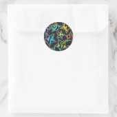 Sticker Rond Étoiles et étoiles (Sac)