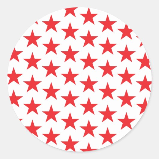 Sticker Rond Étoiles Motif 14 (Devant)