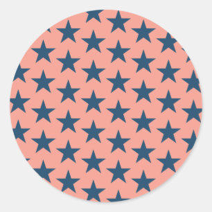 Sticker Rond Étoiles Motif 4