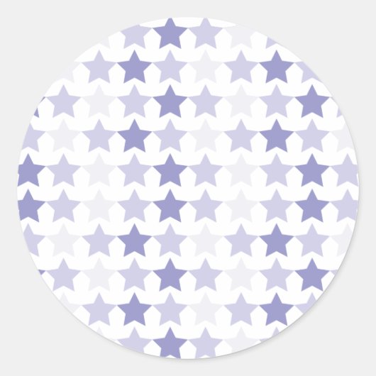 Sticker Rond Étoiles Patriotique Blue Ombre (Devant)