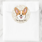 Sticker Rond Étoiles personnalisées de Chien Chien Chien Chien  (Sac)