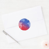 Sticker Rond étoiles & rayures (Enveloppe)