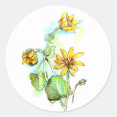 Sticker Rond Étouffeur de printemps (Devant)