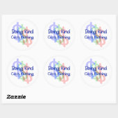 Sticker Rond Être comme ne coûte rien (Feuille)