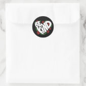 Sticker Rond Être gentil (Sac)