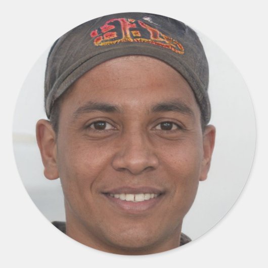 Sticker Rond Être gentil (Devant)