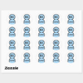 Sticker Rond Être gentil (Feuille)