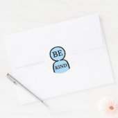 Sticker Rond Être gentil (Enveloppe)