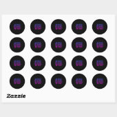 Sticker Rond Être gras1 (Feuille)