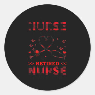 Sticker Rond Être infirmière est un choix pour les femmes Être