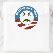 Sticker Rond Être Malade ? (Sac)