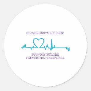 Sticker Rond Être Somenes Lie Prévention Suicide Sensibilisatio