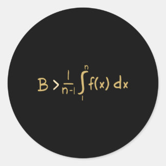 Sticker Rond Être supérieur au calcul moyen
