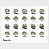 Sticker Rond étreinte d'arbre (Feuille)