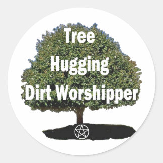 Sticker Rond étreinte d'arbre