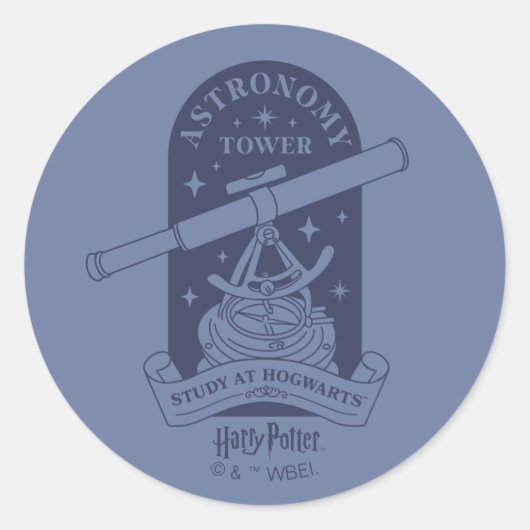 Sticker Rond Étude à la tour d'astronomie HOGWARTS™ (Devant)