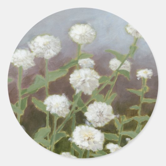 Sticker Rond Étude du jardin botanique I (Devant)