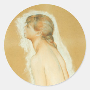 Sticker Rond Etude pour "Les Grandes Baignoires" de Pierre Reno