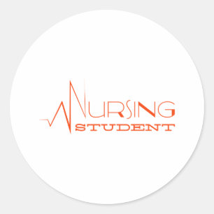 Sticker Rond Étudiant en soins infirmiers
