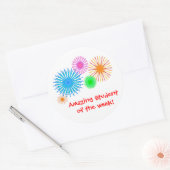 Sticker Rond Étudiant Extraordinaire de la semaine ! (Enveloppe)