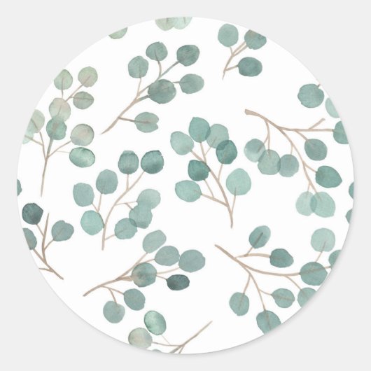 Sticker Rond Eucalyptus (Devant)