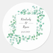 Sticker Rond Eucalyptus (Devant)