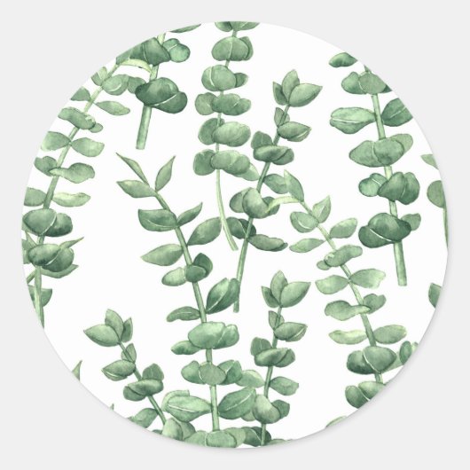 Sticker Rond Eucalyptus 1 (Devant)