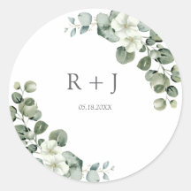 Eucalyptus aquarelle Rustic Greenery Mariage