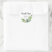 Sticker Rond Eucalyptus Bouquet Faveur personnalisée (Sac)