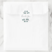 Sticker Rond Eucalyptus Feuilles (Sac)