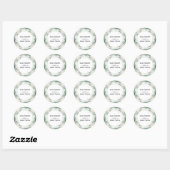 Sticker rond Eucalyptus Green (Feuille)