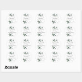 Sticker Rond Eucalyptus Mariage Merci Classic Roun (Feuille)