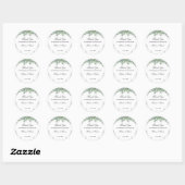 Sticker Rond Eucalyptus Merci Mariage de feuillage (Feuille)