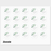 Sticker Rond Eucalyptus - pour la bibliothèque de (Feuille)