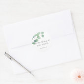Sticker Rond Eucalyptus - pour la bibliothèque de (Enveloppe)