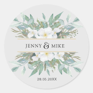 Sticker Rond Eucalyptus simple et élégant