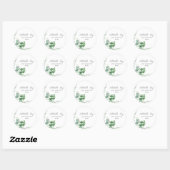 Sticker Rond Eucalyptus, Verdure, Faveur Mariage (Feuille)