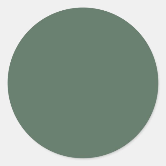 Sticker Rond Eucalyptus vert foncé (Devant)