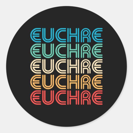 Sticker Rond Eucher pour ou (Devant)