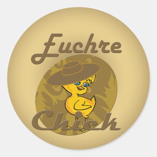 Sticker Rond Euchre chick #6 (Devant)
