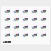 Sticker Rond Euh, Sentiments ! Supprimez, n'Express pas ! (Feuille)
