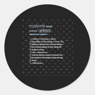 Sticker Rond Euphorie