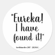 Eureka ! Je l'ai trouvé - Archimède