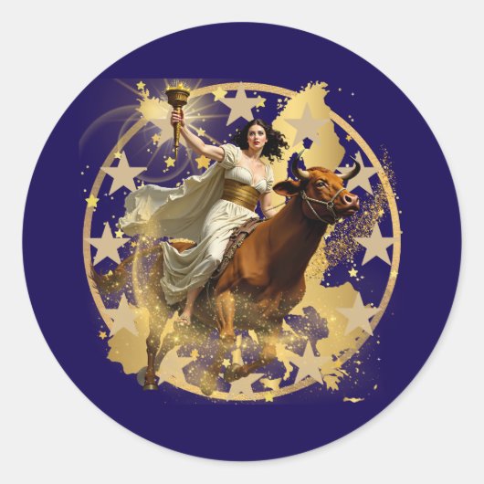 Sticker Rond Europa Aurora (Devant)