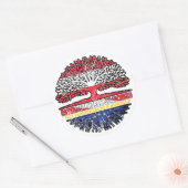 Sticker Rond Europa Europäisch Österreichisch Österreich Baum (Enveloppe)